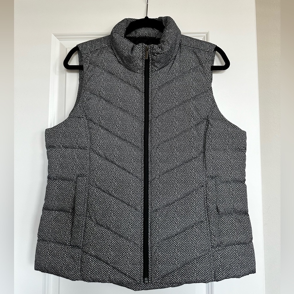Lands End chevron vest